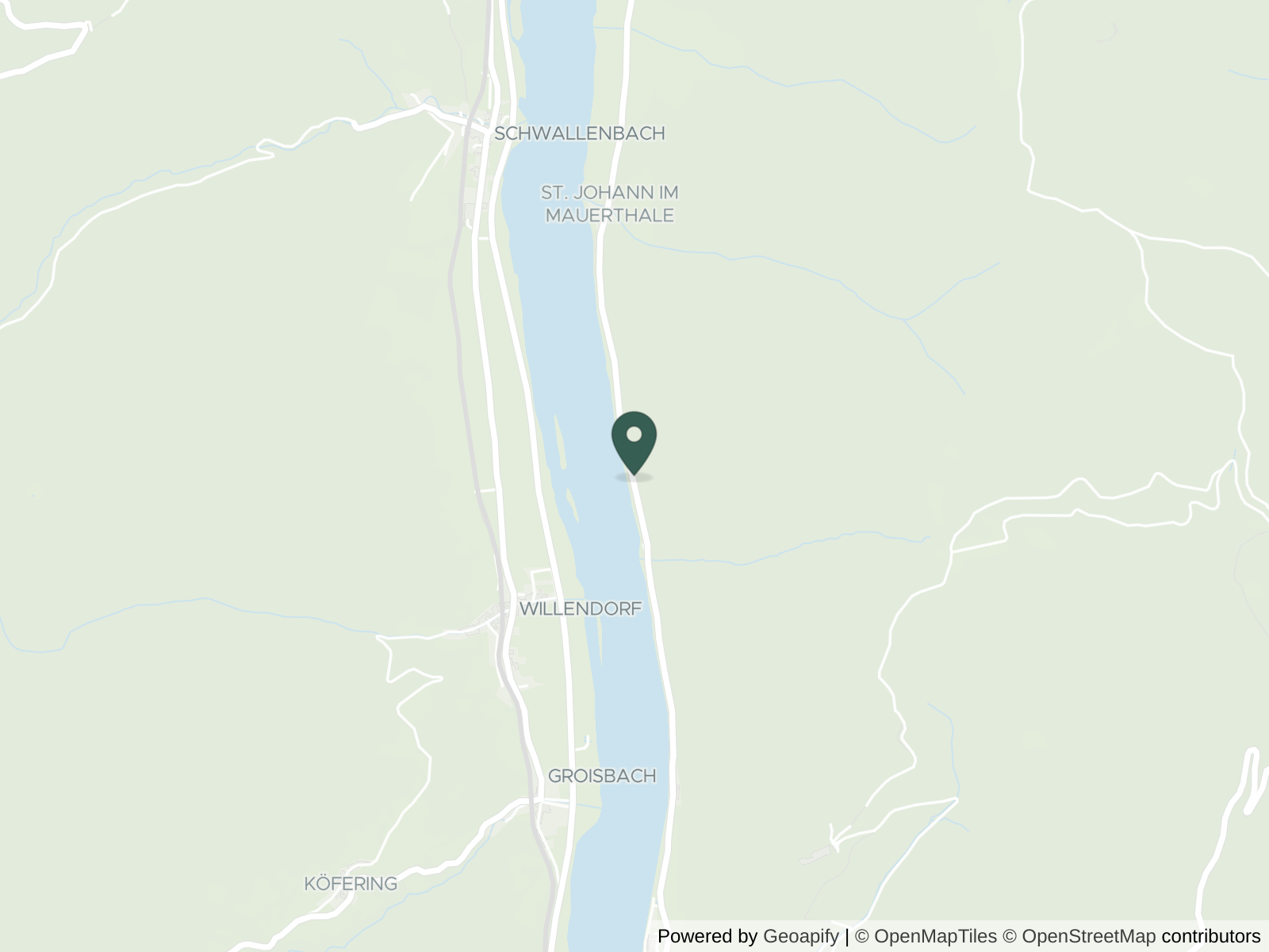Map of Wachau Valley