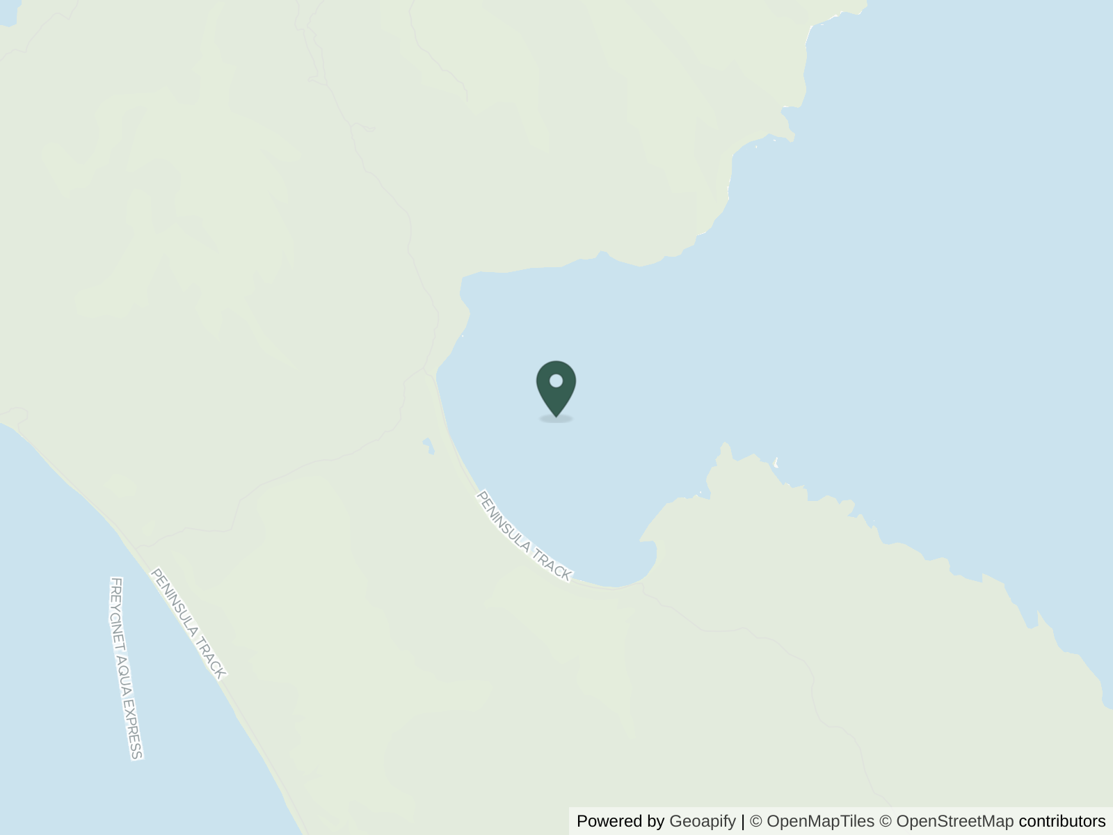 Map of Wineglass Bay