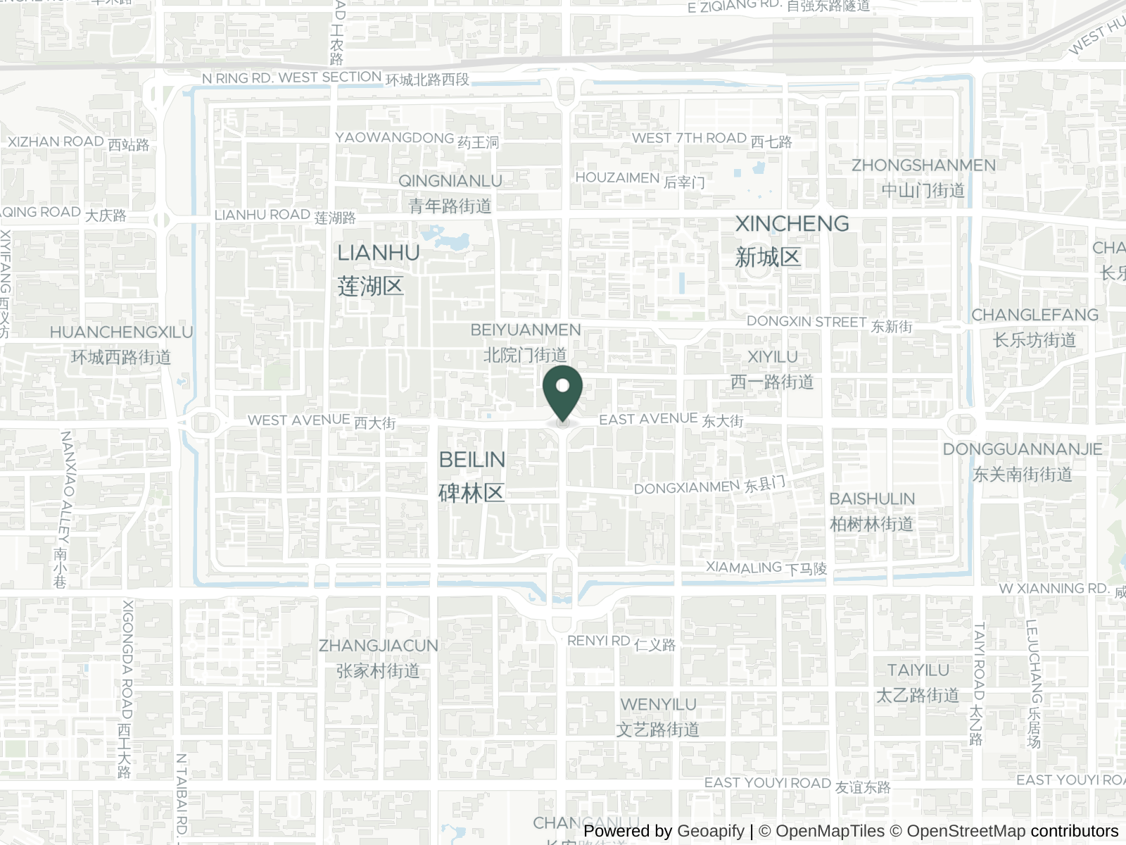 Map of Xi'an
