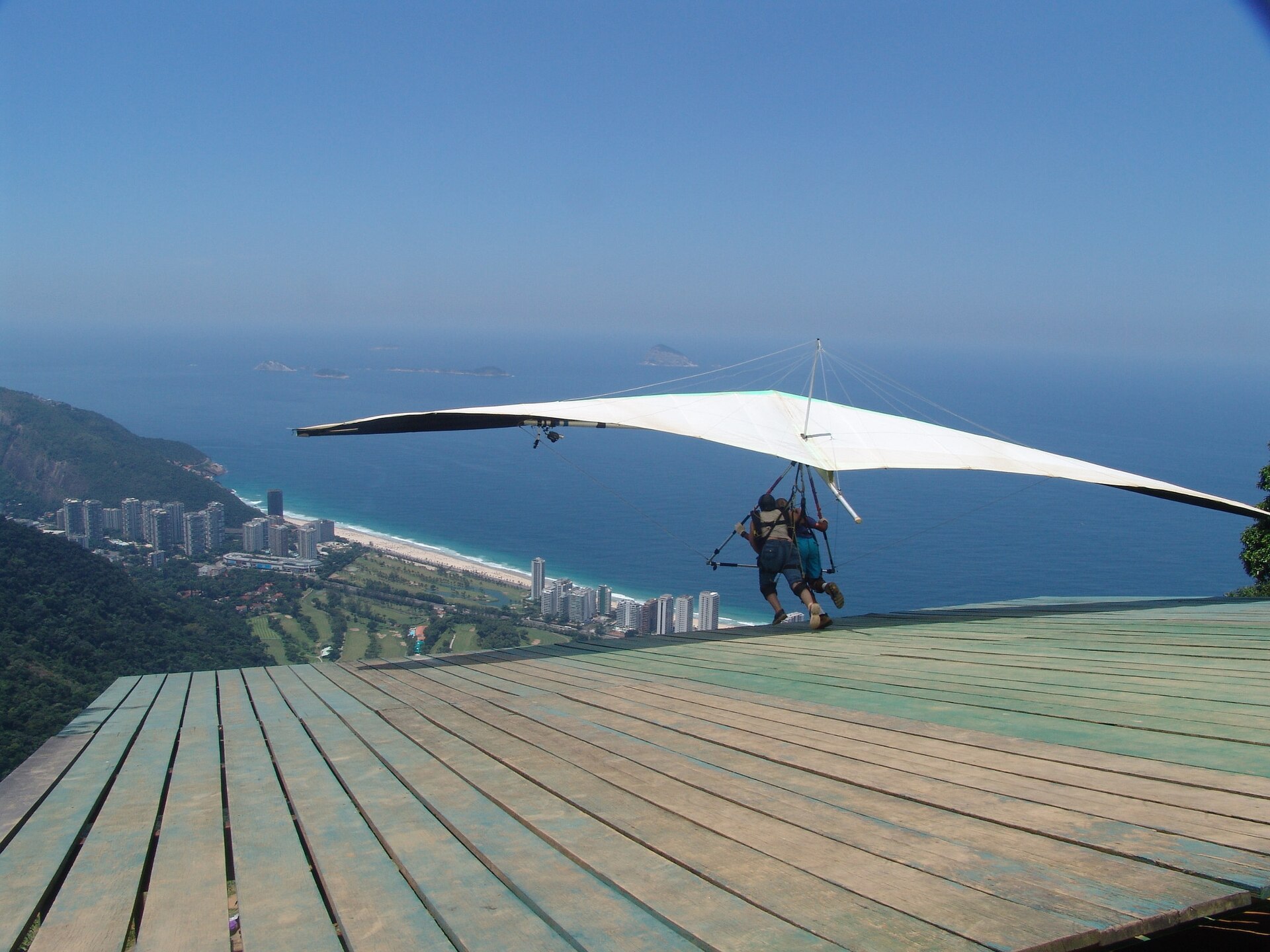 Hang-gliding over Rio de Janeiro, Brazil