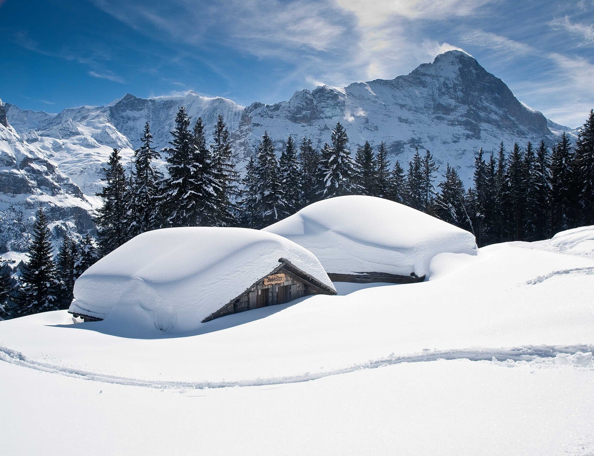 Tobogganing from the Faulhorn to Grindelwald, Switzerland